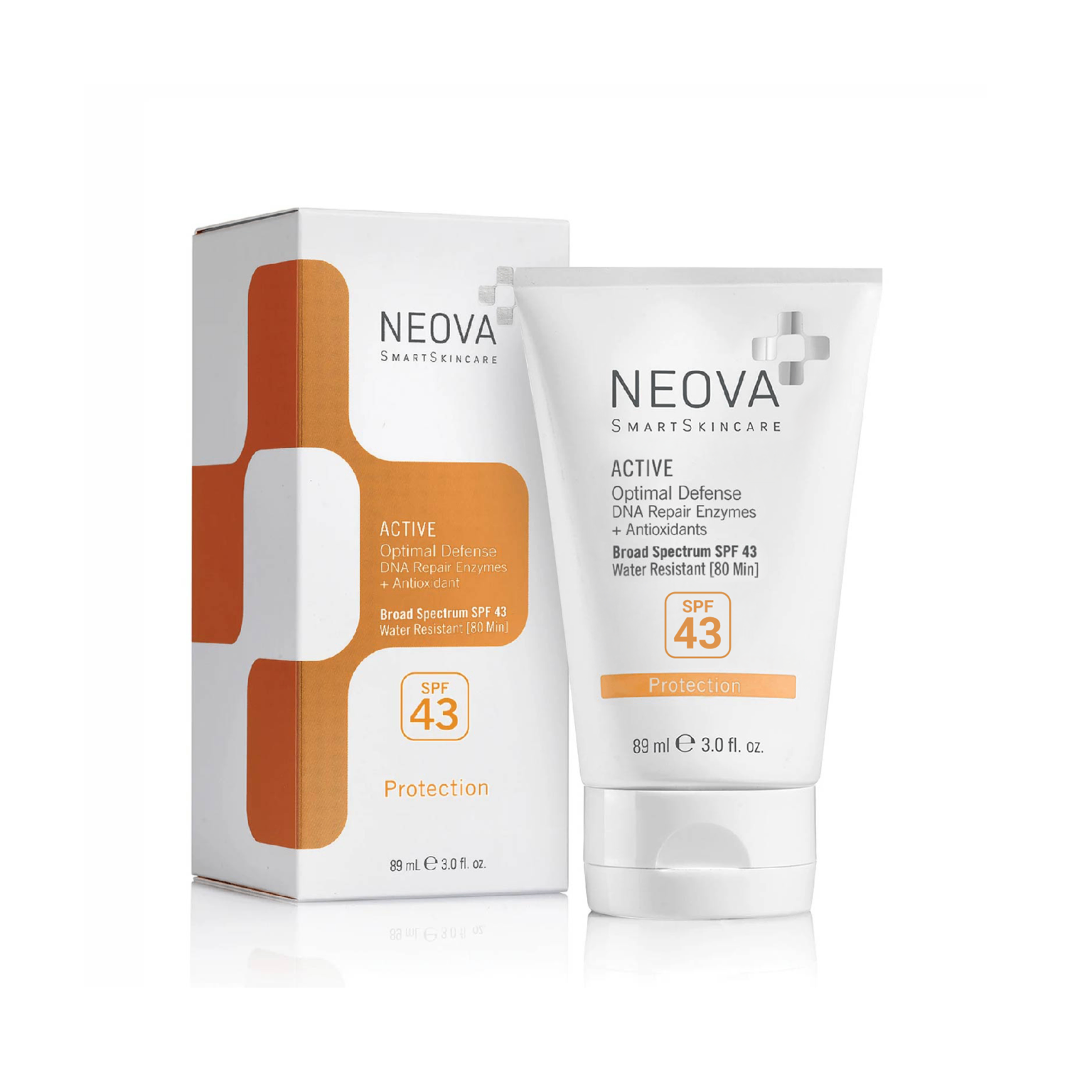 Kem chống nắng bảo vệ da Neova Active SPF 43 dành cho body và mặt với enzyme sửa chữa DNA