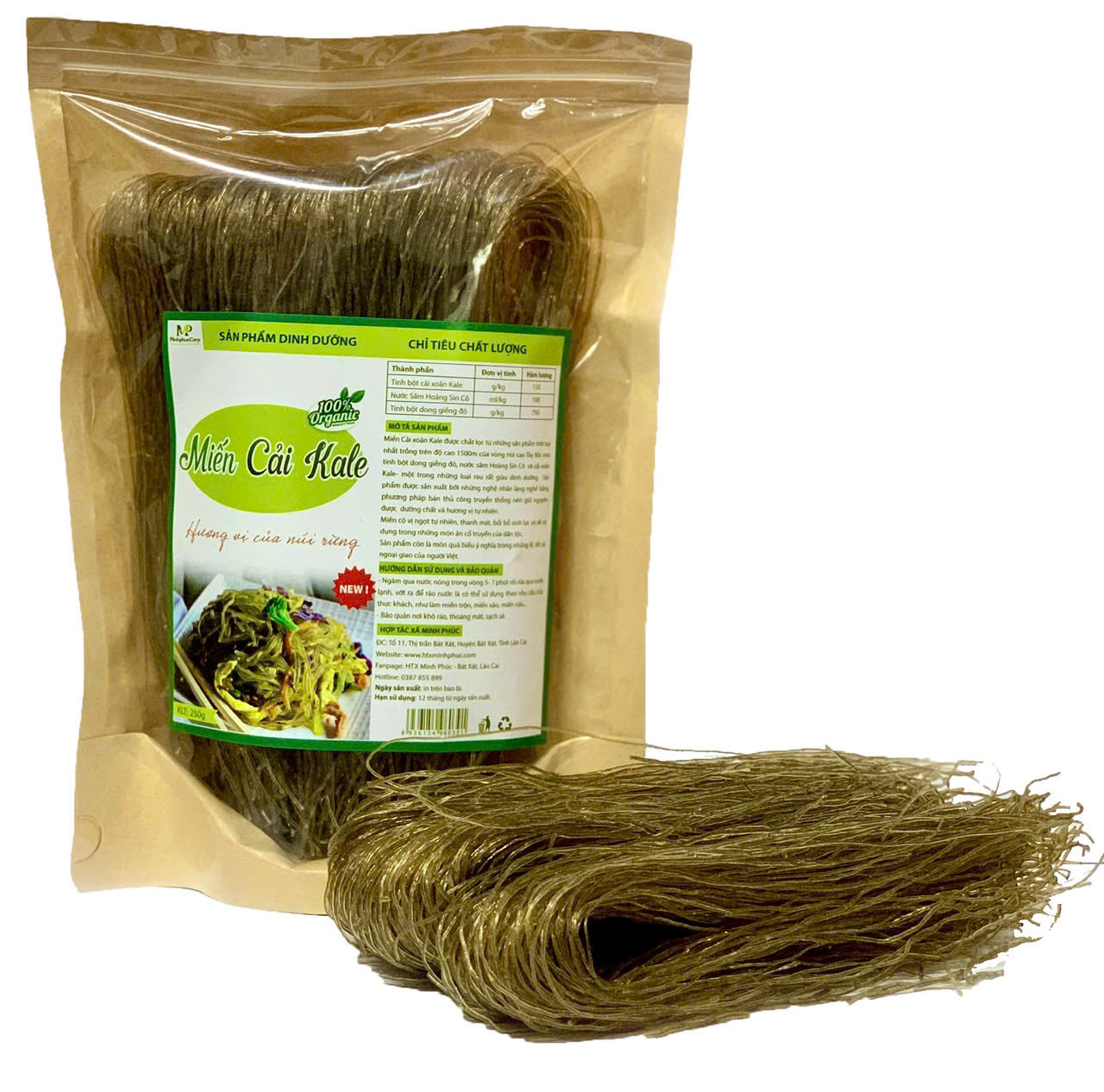 Miến, măng, nấm hương, mộc nhĩ