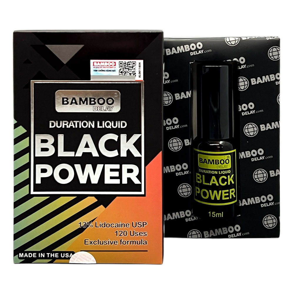 Xịt chống xuất tinh sớm Bamboo Black Power 15ml