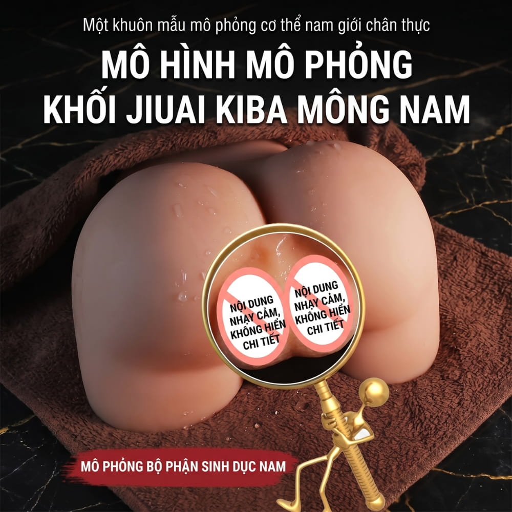 Âm đạo giả nguyên khối Jiuai Kiba mông nam 2.5kg