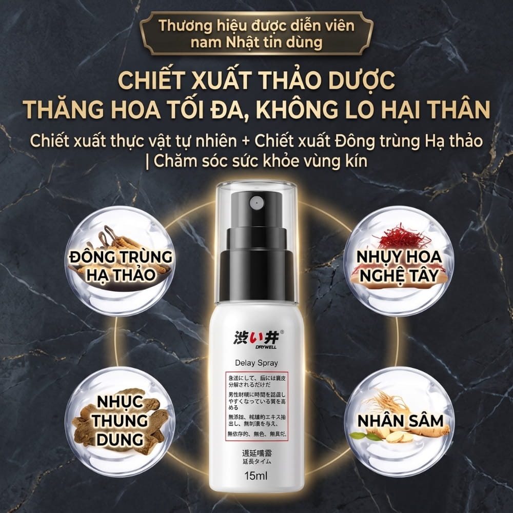 Xịt chống xuất tinh sớm DryWell D-21 15ml