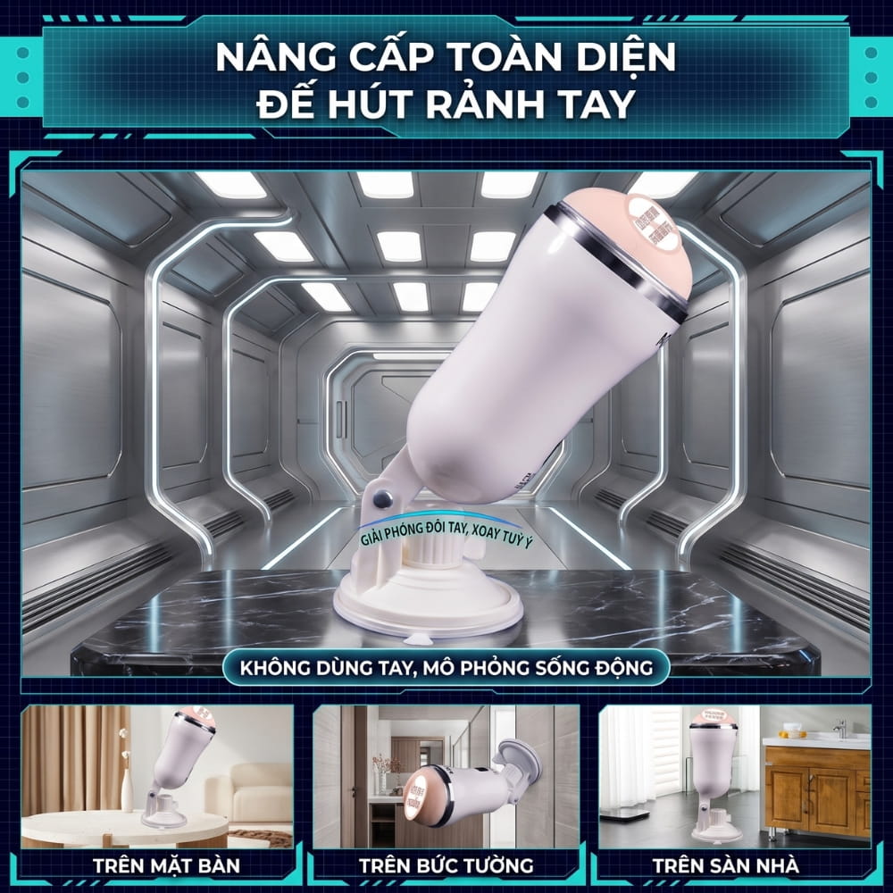 Âm đạo giả hít tường MizzZee Mini