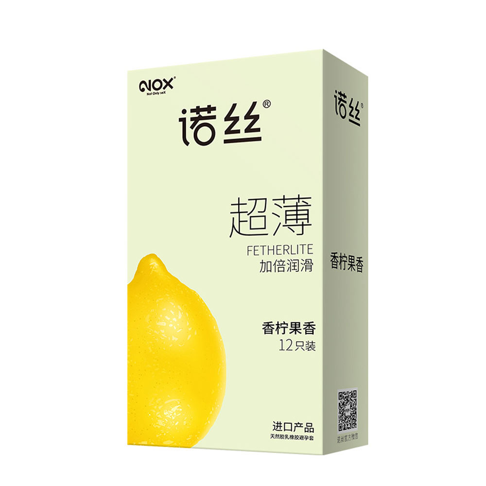 Bao cao su Nox Fruity Lime hương chanh hộp 12 cái