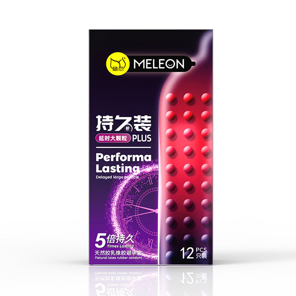 Bao cao su Meleon Performa Lasting Plus 5 Times hộp 12 chiếc