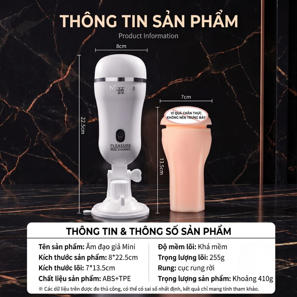 Âm đạo giả hít tường MizzZee Mini