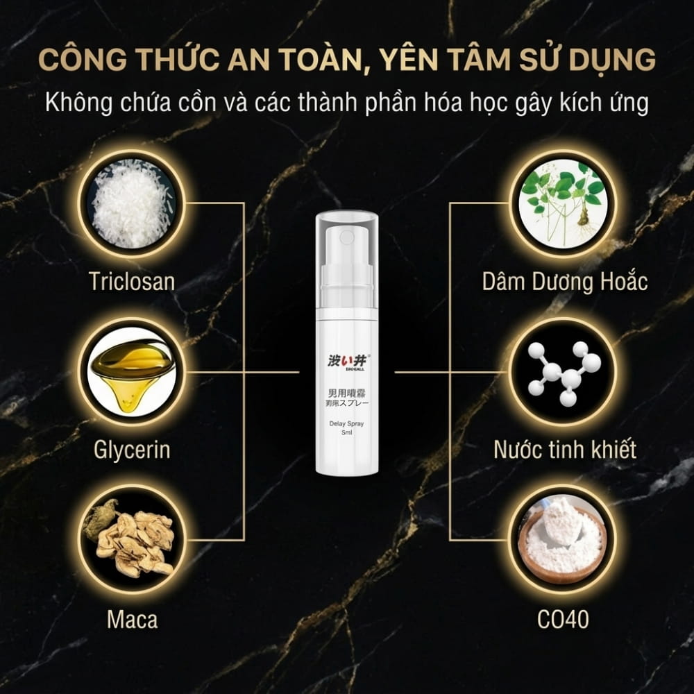 Xịt chống xuất tinh sớm DryWell Shibui D-11 5ml