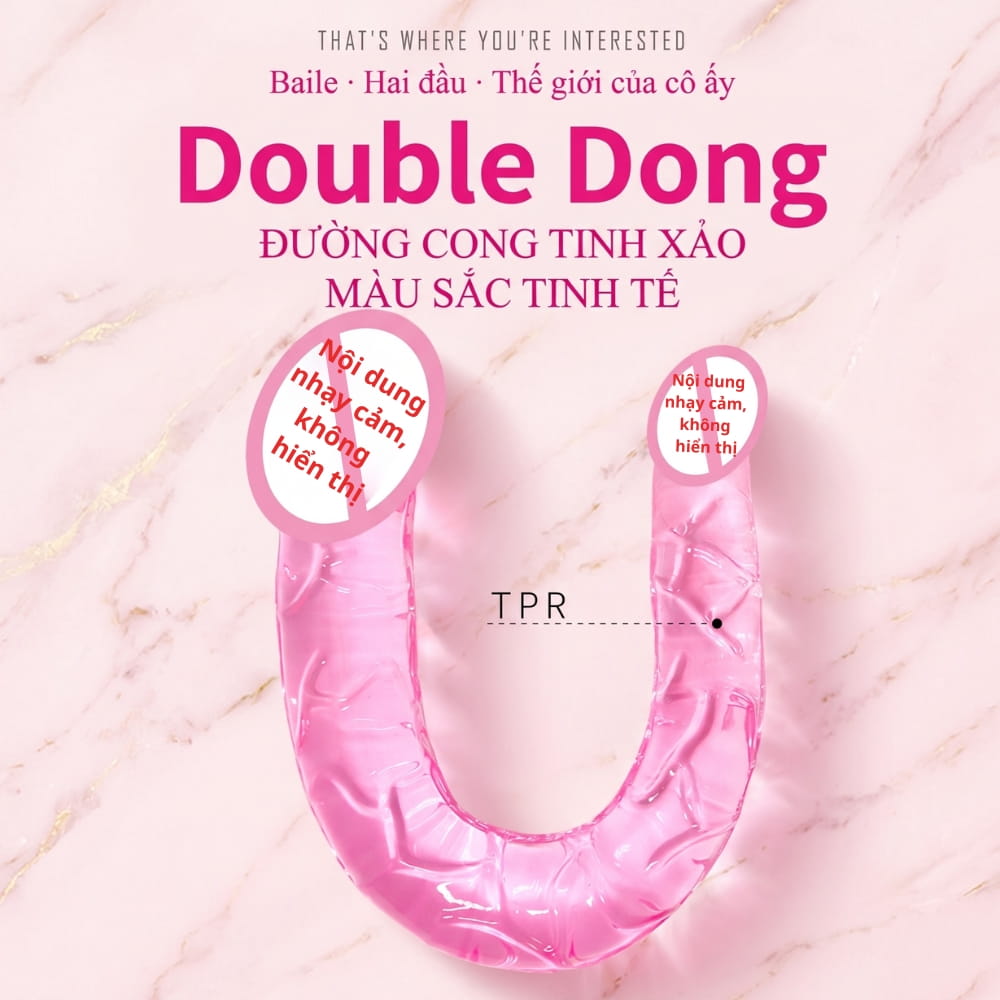 Dương vật giả hai đầu Baile Double Dong