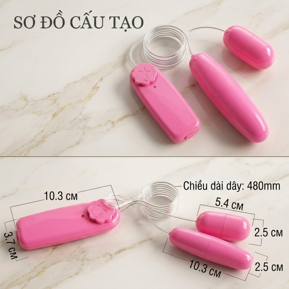 Trứng rung 2 đầu