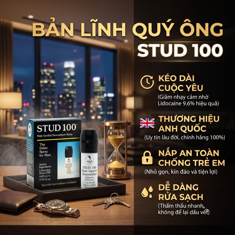 Xịt chống xuất tinh sớm Stud 100 13ml