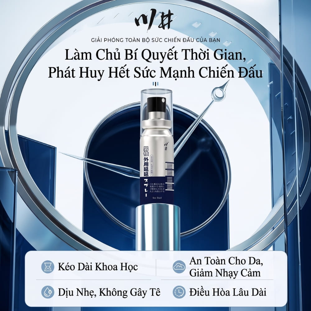 Ý nghĩa của việc kéo dài khoảnh khắc ân ái với delay spray Blue Silver