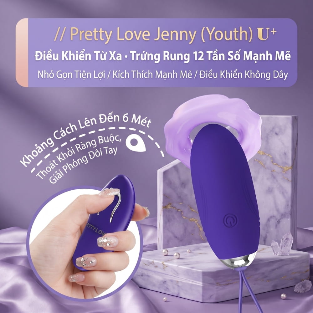 Trứng rung Pretty Love Jenny-Youth Remote