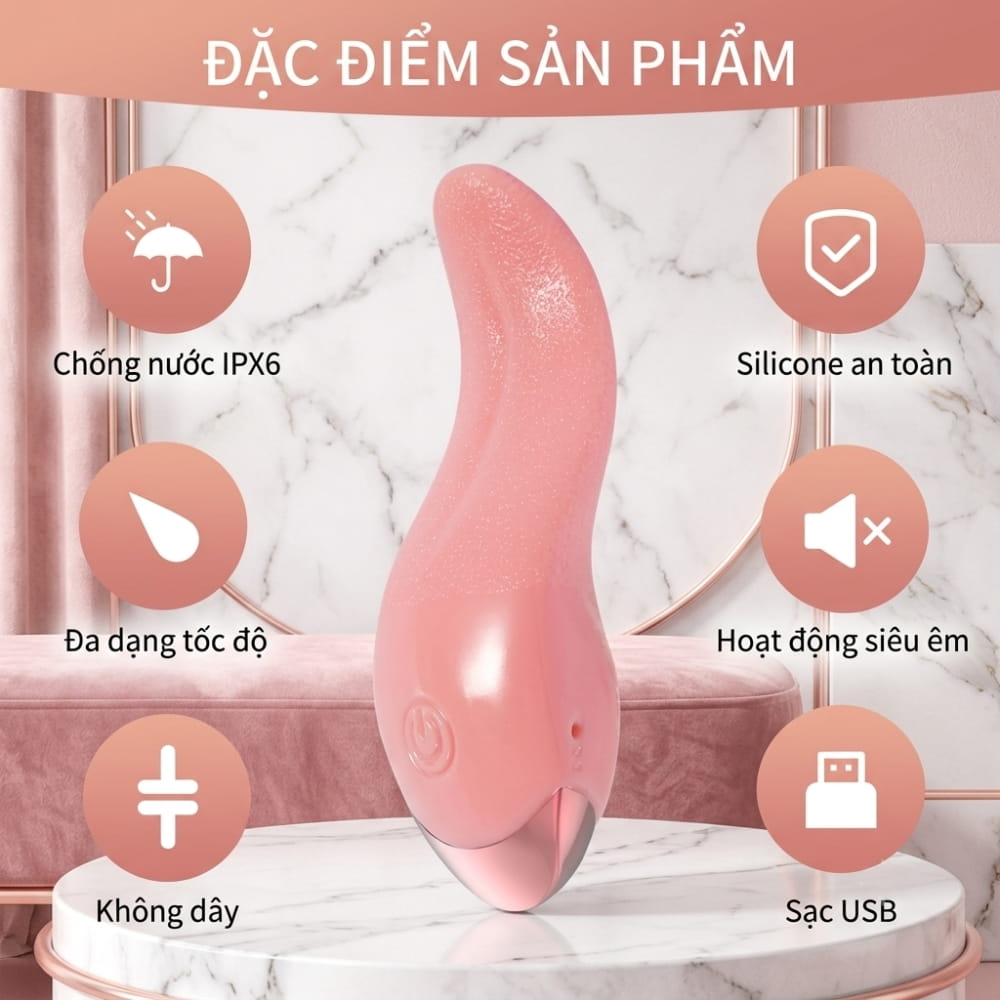 Lưỡi liếm đa năng GOK Tongue Vibrator