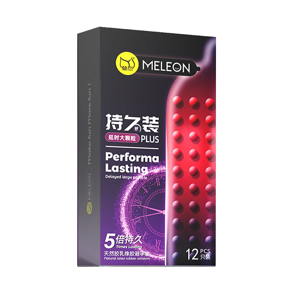 Bao cao su Meleon Performa Lasting Plus 5 Times hộp 12 chiếc
