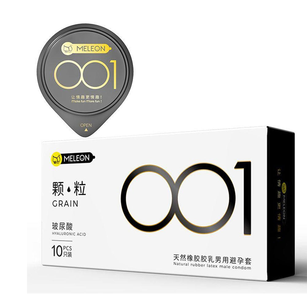 Bao cao su Meleon HA 001 Grain siêu mỏng có hạt nổi hộp 10 cái