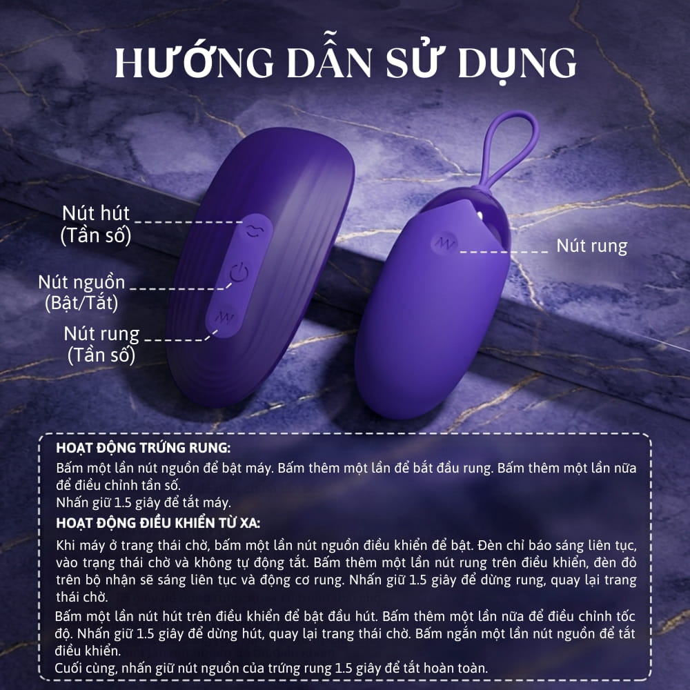 Trứng rung đa năng Pretty Love Orhus-Youth Remote