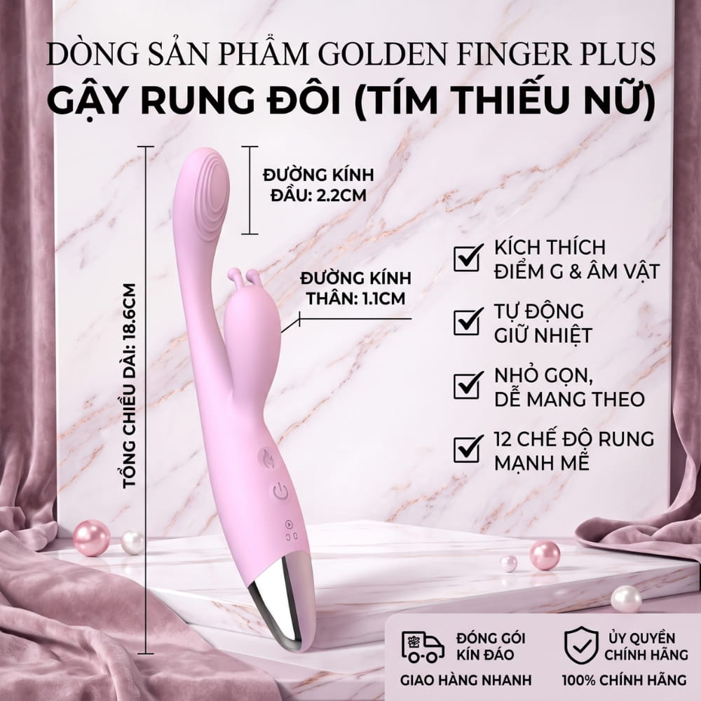 Dương vật giả đa năng Sagan Golden Finger Plus