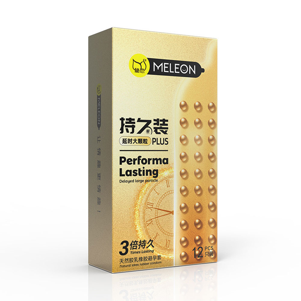 Bao cao su Meleon Performa Lasting Plus 3 Times hộp 12 cái