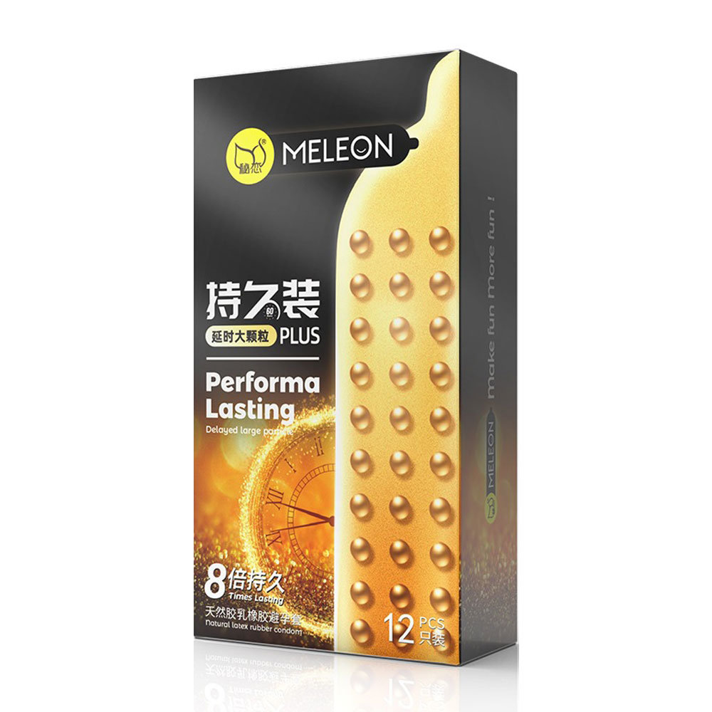 Bao cao su Meleon Performa Lasting Plus 8 Times hộp 12 chiếc