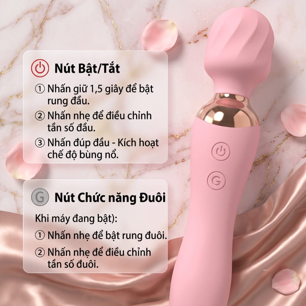 Chày rung hai đầu đa năng Sagan AV