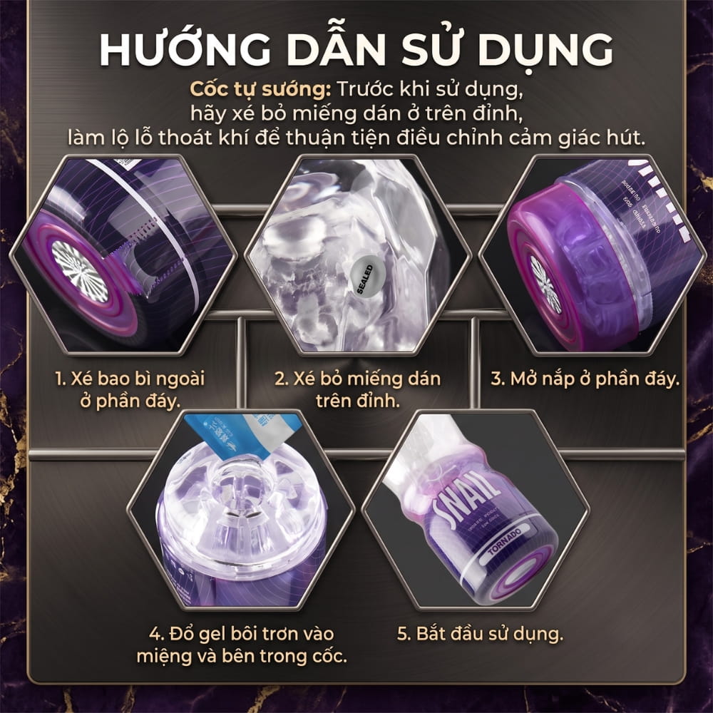 Âm đạo giả dạng cốc Snail Cup
