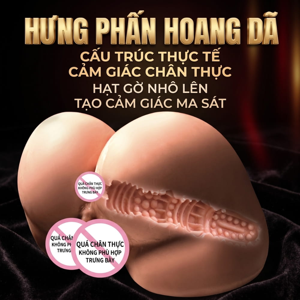 Âm đạo giả nguyên khối Jiuai Kiba mông nam 2.5kg