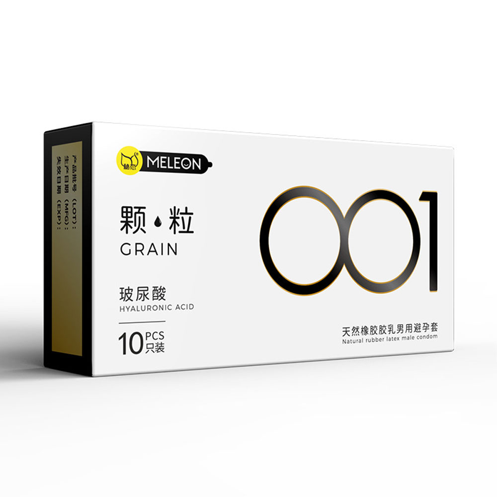 Bao cao su Meleon HA 001 Grain siêu mỏng có hạt nổi hộp 10 cái