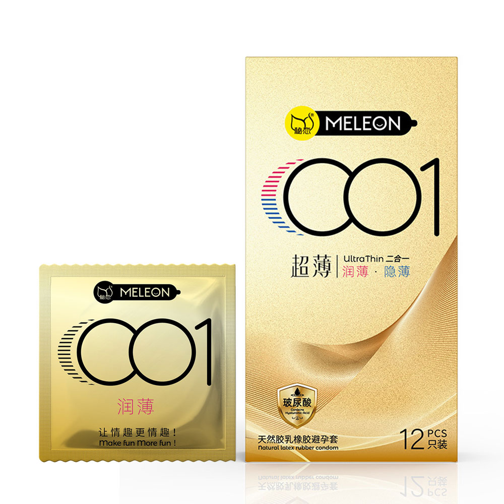 Bao cao su Meleon 001 Ultra Thin siêu mỏng nhiều gel hộp 12 cái