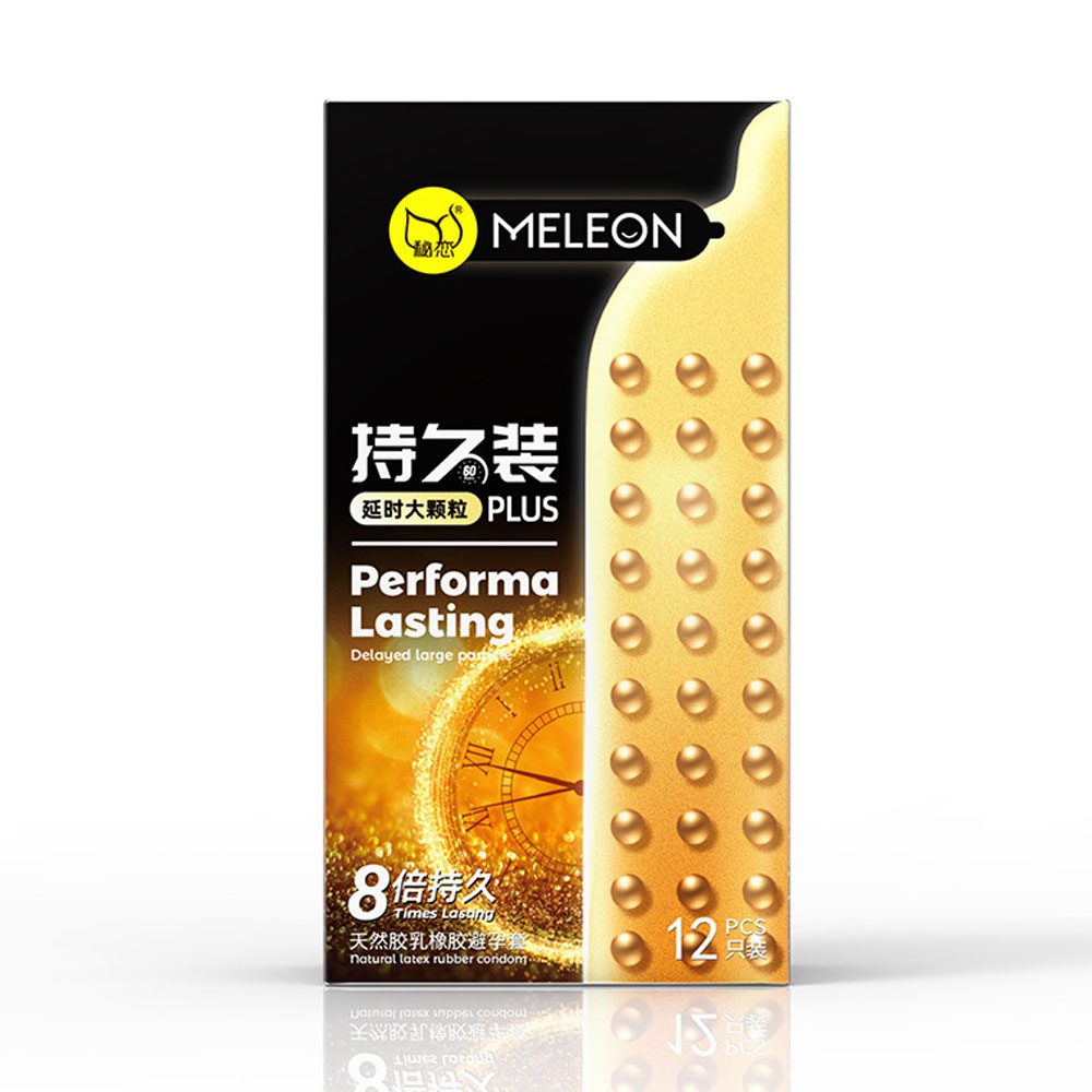 Bao cao su Meleon Performa Lasting Plus 8 Times hộp 12 chiếc
