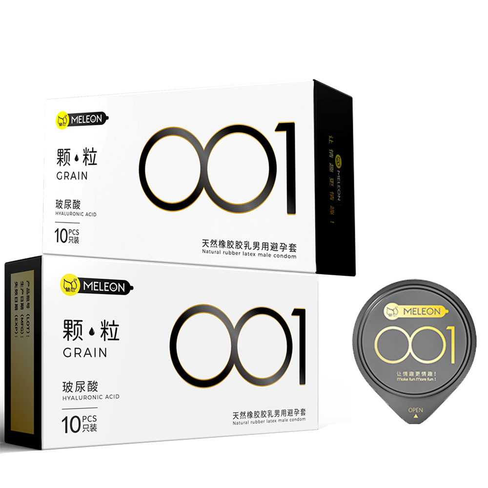 Bao cao su Meleon HA 001 Grain siêu mỏng có hạt nổi hộp 10 cái