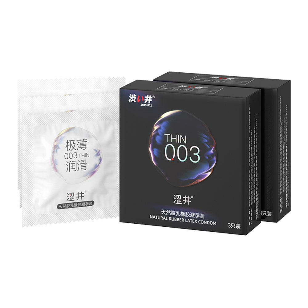 Bao cao su Drywell Ultra Thin 003 siêu mỏng hộp 3 cái