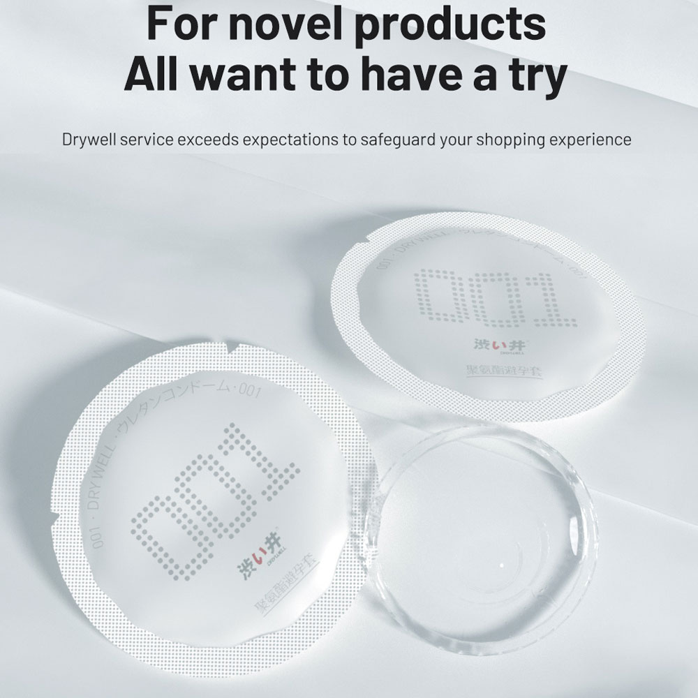 Bao cao su DryWell Super Thin PU 001 siêu mỏng hộp 3 cái