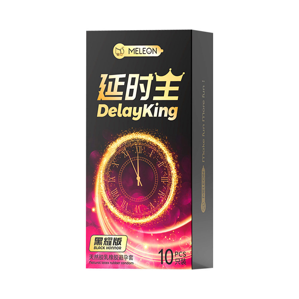 Bao cao su Meleon Delay King Black Honor kéo dài thời gian hộp 10 cái