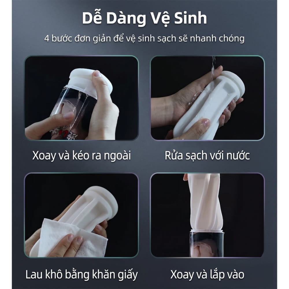Âm đạo giả Drywell Yumi dạng cốc