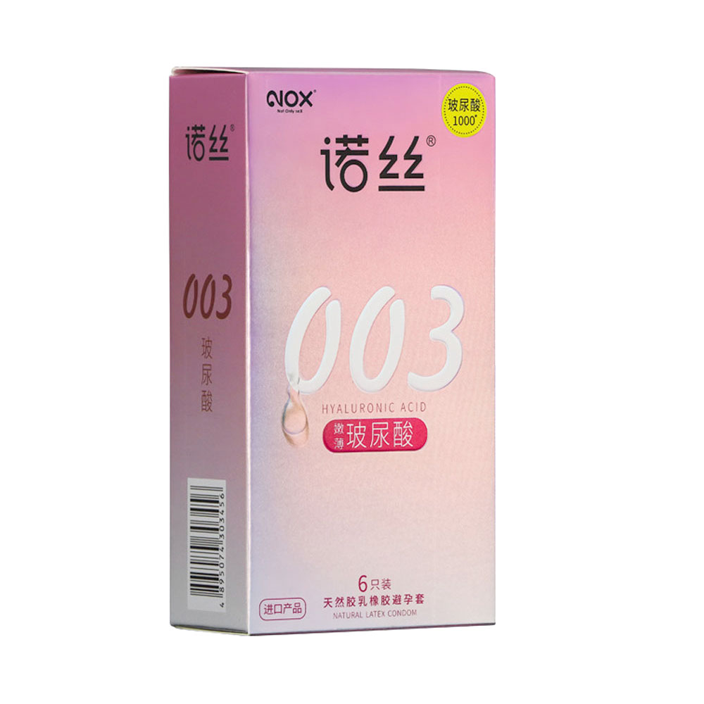 Bao cao su Nox 003 Ultra Thin Smoothing siêu mỏng nhiều gel hộp 6 cái