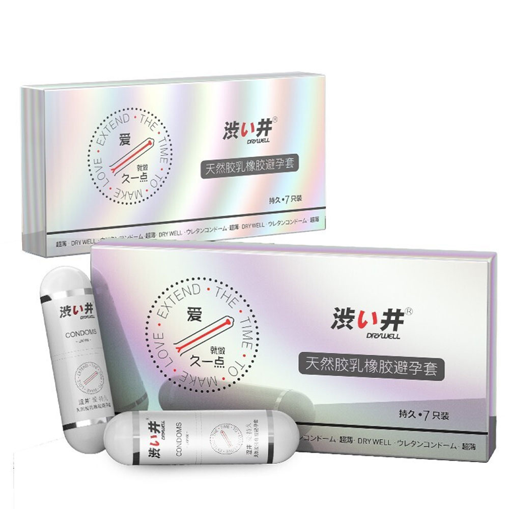 Bao cao su Drywell Long Lasting kéo dài quan hệ hộp 7 viên