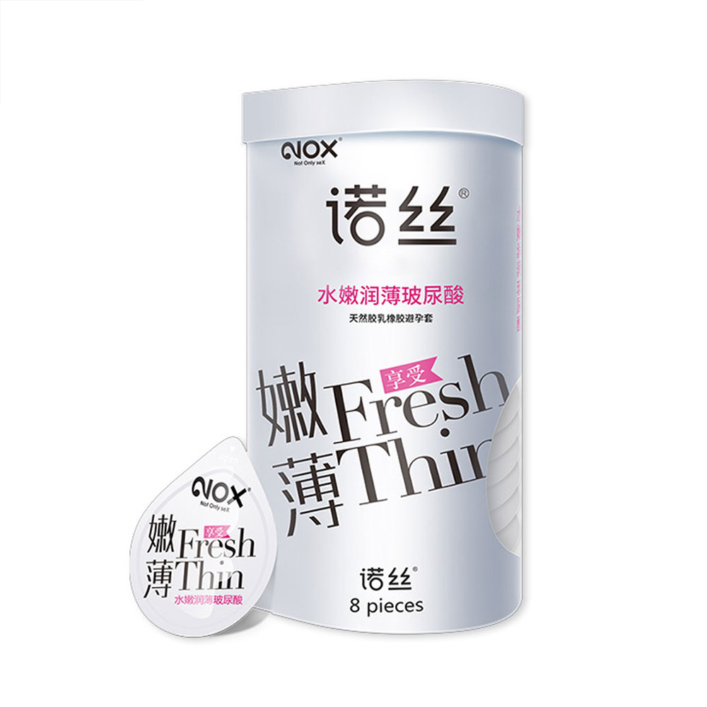 Bao cao su Nox Fresh Thin 003 HA siêu mỏng nhiều gel hộp 8 cái