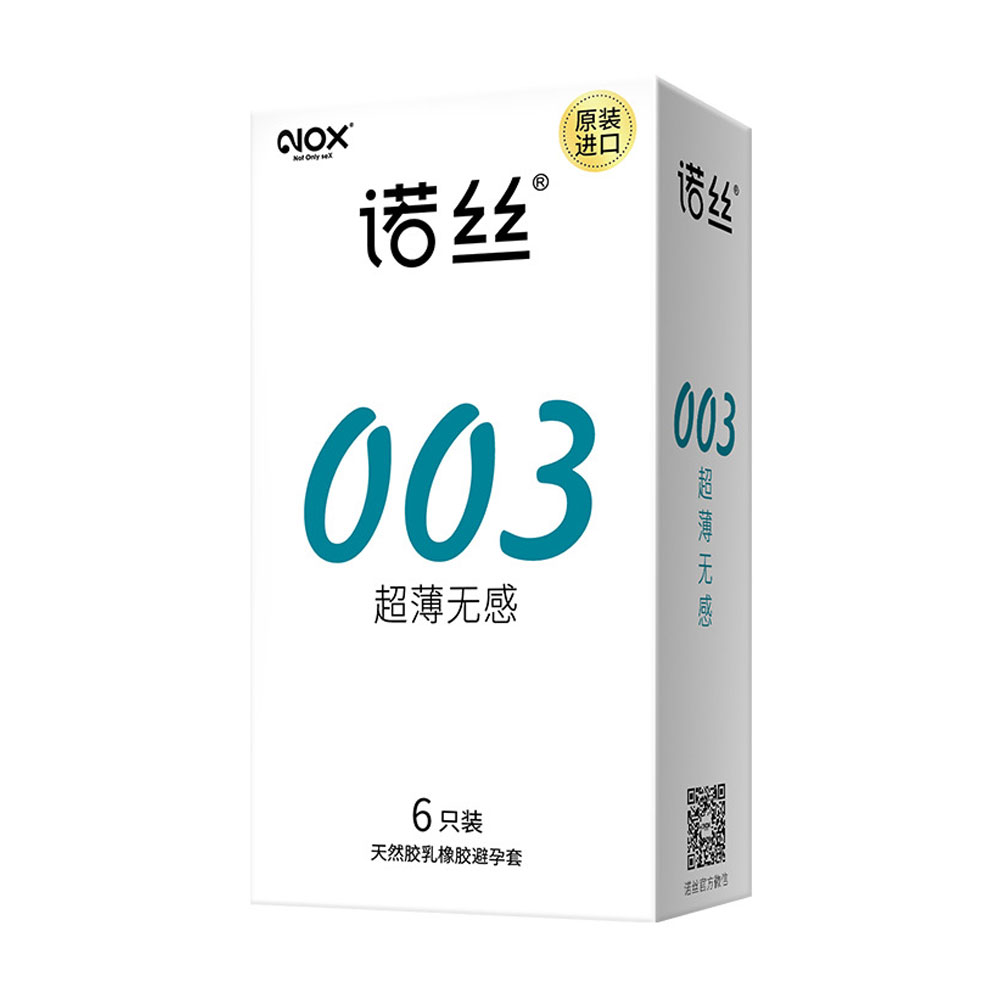 Bao cao su Nox 003 Ultra Thin Insensitive siêu mỏng hộp 6 cái