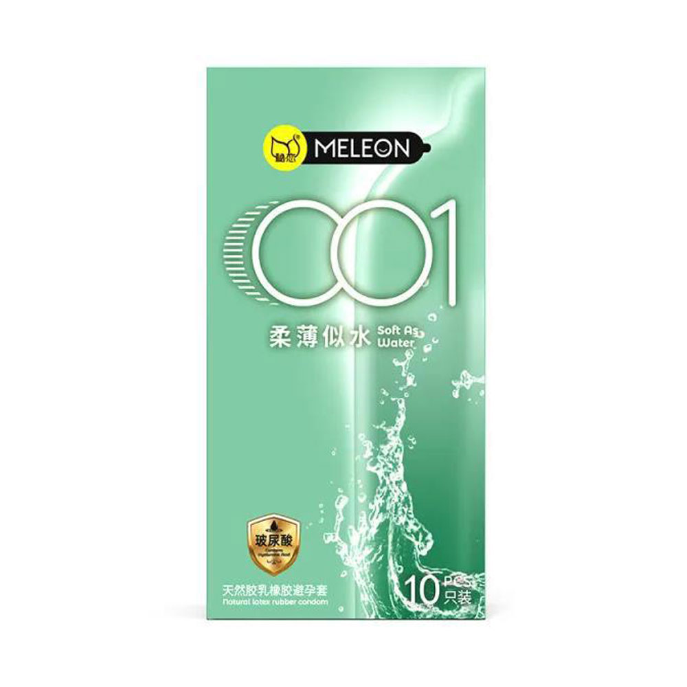 Bao cao su Meleon 001 Soft As Water siêu mỏng nhiều gel hộp 10 cái