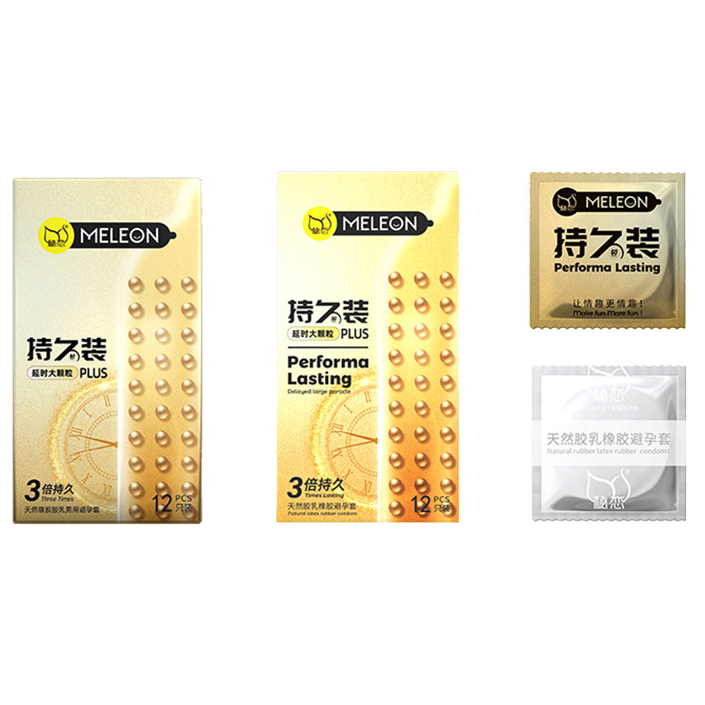 Bao cao su Meleon Performa Lasting Plus 3 Times hộp 12 cái