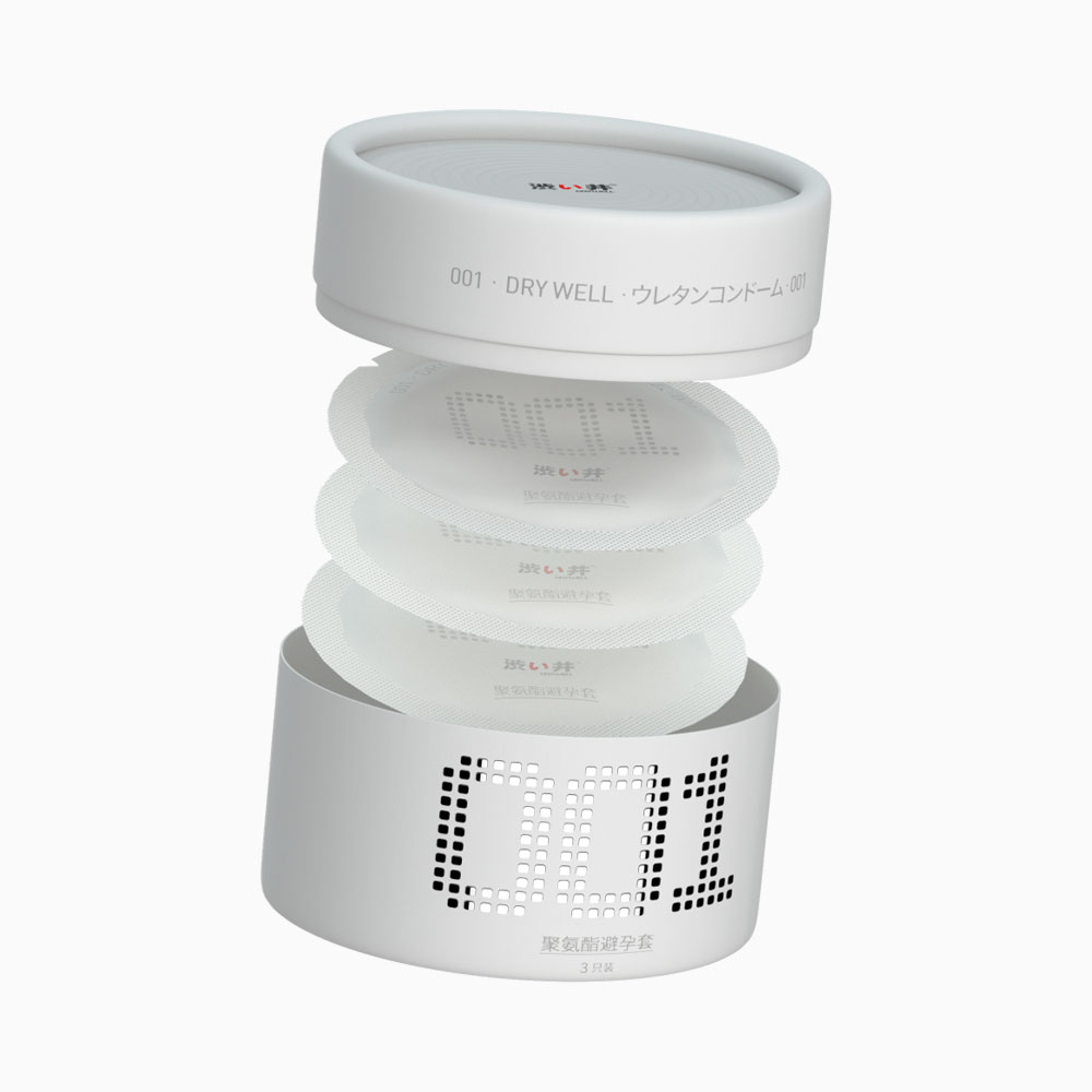 Bao cao su DryWell Super Thin PU 001 siêu mỏng hộp 3 cái