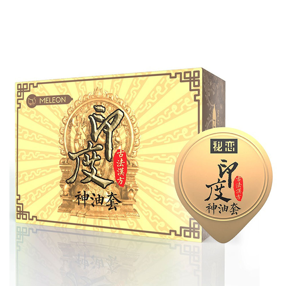 Bao cao su Meleon Indian God Oil nhiều gel trơn mượt hộp 10 cái
