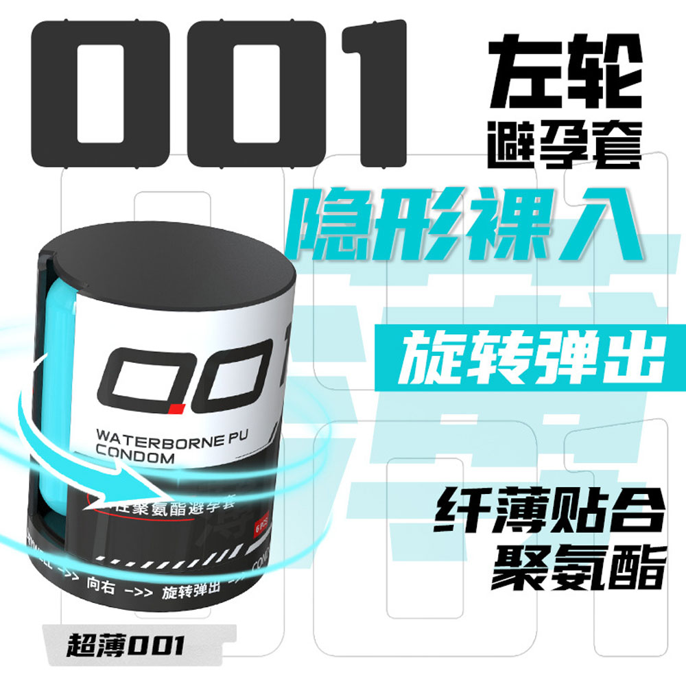 Bao cao su DryWell PU 001 Nude & Thin – Siêu mỏng tăng độ nhạy – Hộp 6 viên