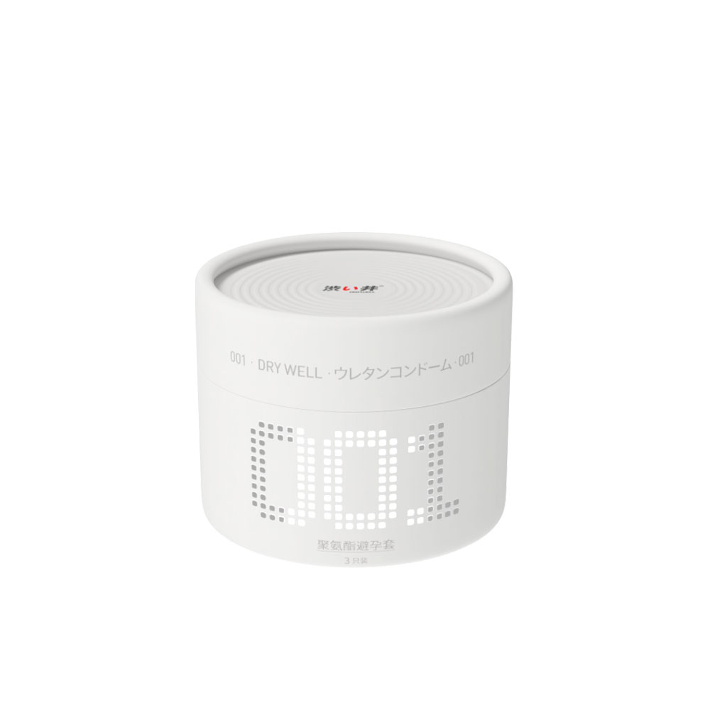 Bao cao su DryWell Super Thin PU 001 siêu mỏng hộp 3 cái