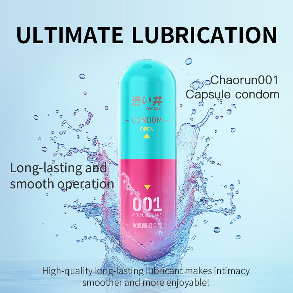 Bao cao su DryWell PU 001 Ultimate Lubrication – Siêu mỏng tăng độ nhạy mượt mà – Vỉ 3 viên