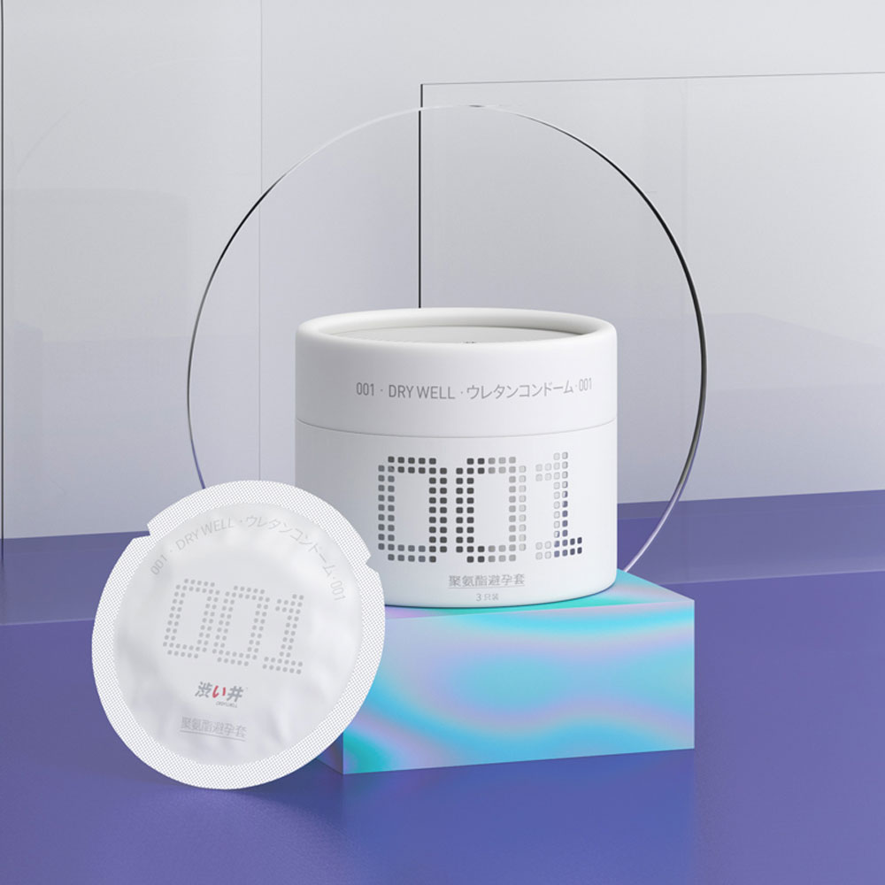 Bao cao su DryWell Super Thin PU 001 siêu mỏng hộp 3 cái