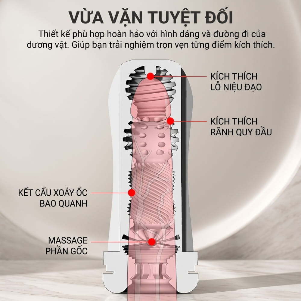 Âm đạo giả Drywell Hurricane dạng cốc