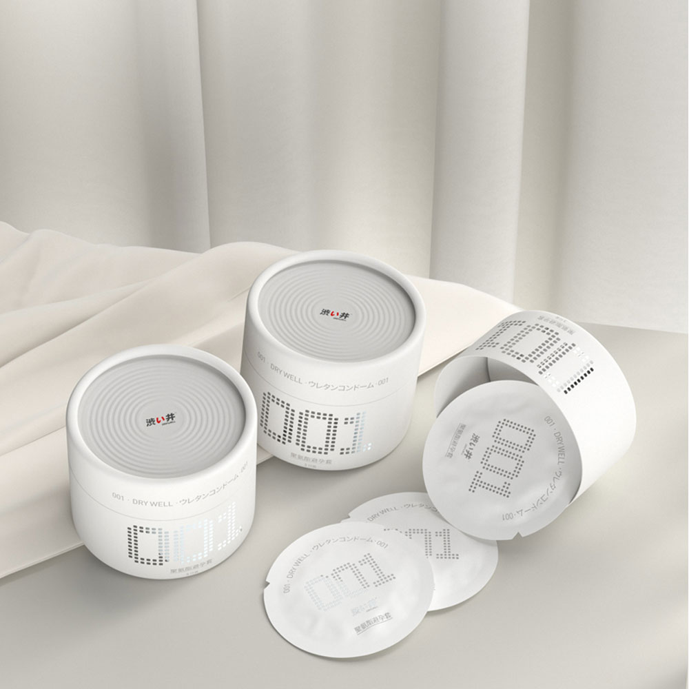 Bao cao su DryWell Super Thin PU 001 siêu mỏng hộp 3 cái