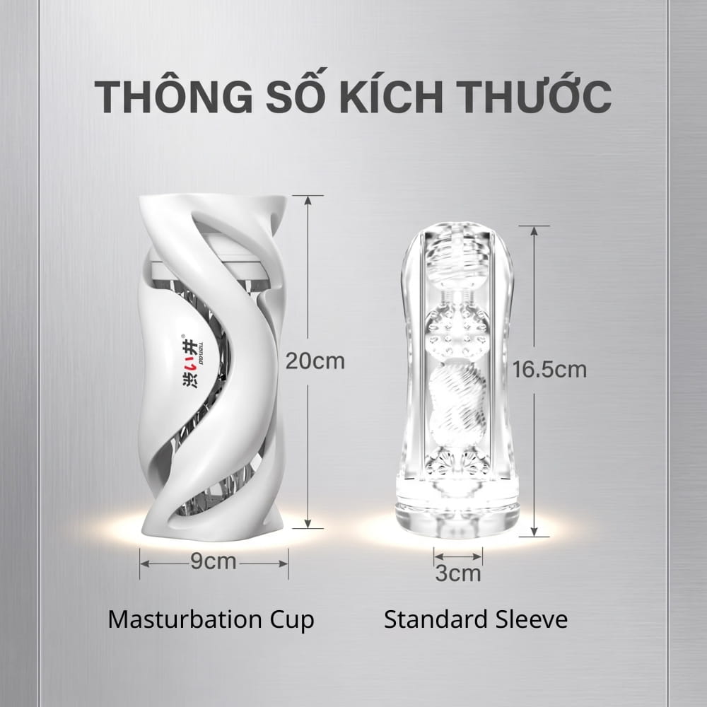 Âm đạo giả Drywell Hurricane dạng cốc