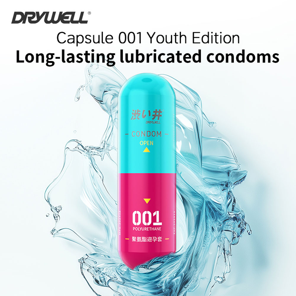 Bao cao su DryWell PU 001 Ultimate Lubrication – Siêu mỏng tăng độ nhạy mượt mà – Vỉ 3 viên