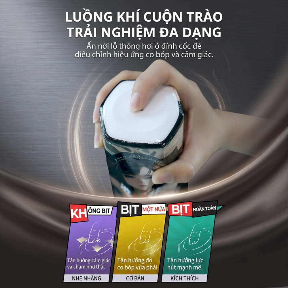 Âm đạo giả Drywell Yumi dạng cốc